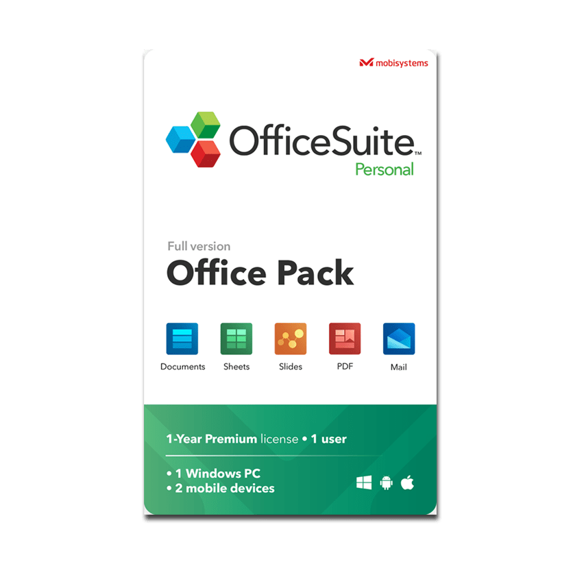 Mobisystems OfficeSuite Personal (1 Year) - Tresbizz Computer Equipment \u0026  Requisites Trading